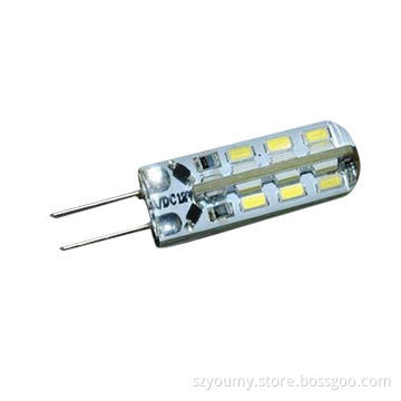 G4 3014 SMD LED Silicone Cold White/Warm White Chandelier Bulb, 12V